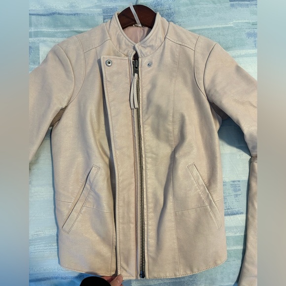 Free People Pink Rose Moto Vegan Leather Faux Suede Jacket - Picture 8 of 15